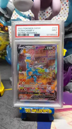 Pokemon tcg 2022 SWSH Machamp V 172/189 PSA 9 Astral Radiance MINT full art - Image 1