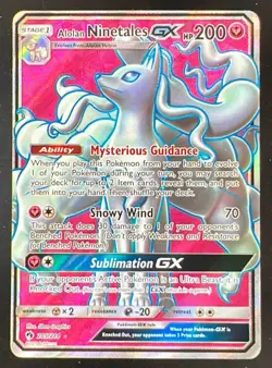 2018 Pokemon Sun & Moon Lost Thunder #205/214 Alolan Ninetales - Image 1