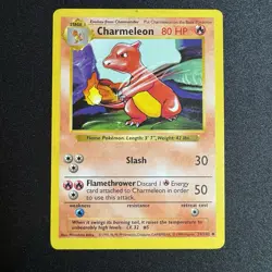 Charmeleon - 24/102 - Uncommon - Shadowless Pokemon Base Set WOTC - Image 1
