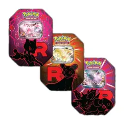 Pokemon TCG - Destined Rivals - Team Rocket Set of 3 Tins - Brand New Sealed - Image 1