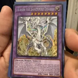 Yugioh! Albion The Sanctifire Dragon MP24-EN082 Prismatic Secret Rare 1st Ed - Image 3