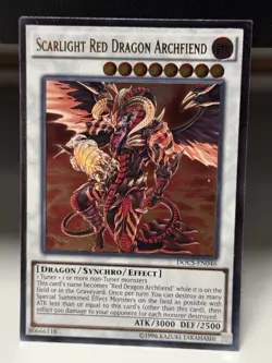 Yugioh! LP Scarlight Red Dragon Archfiend - DOCS-EN046 - Ultimate Rare - Unlimit - Image 1