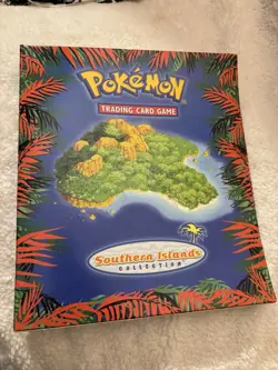 Pokemon TCG VTG 2001 Southern Islands Binder & Contents In Plastic Mint No Cards - Image 1