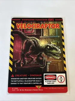 MTG English Velociraptor - Rampaging Ferocidon NM Normal Secret Lair - Image 1