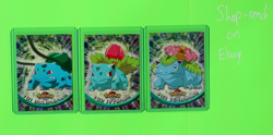 Topps Pokemon Cards Featuring Venusaur Evolution, Bulbasaur, Venasaur - NM - Image 1