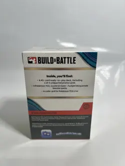 Pokemon TCG Twilight Masquerade Build and Battle Box 4 Booster Packs Promo Card - Image 2
