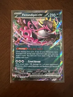 Fezandipiti ex 038/064 Scarlet & Violet Shrouded Fable Holo Pokemon TCG Card NM - Image 1