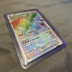 Pokemon TCG Charizard VSTAR Rainbow Secret Rare Card Brilliant Stars 174/172 - Image 1