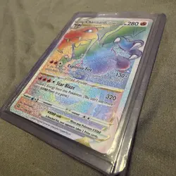 Pokemon TCG Charizard VSTAR Rainbow Secret Rare Card Brilliant Stars 174/172 - Image 3