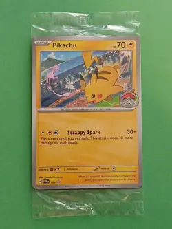 Pikachu Pokemon Scarlet & Violet Black Star SVP 190 Factory Sealed Promo Card - Image 1