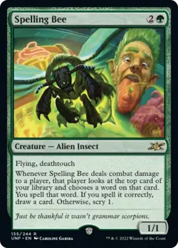 Spelling Bee NM Unfinity MTG Magic the Gathering Green English Card - Image 1