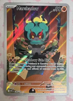 Pokemon Card Marshadow 146/132 Me01: Mega Evolution Full Art Holo - Image 1