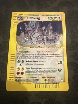 Nidoking - 150/147 - Pokemon Aquapolis Holo Crystal Card ITALIAN - Image 1