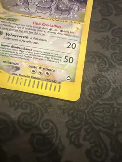 Nidoking - 150/147 - Pokemon Aquapolis Holo Crystal Card ITALIAN - Image 3