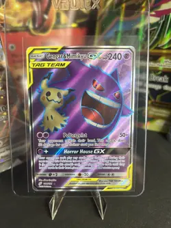 Pokemon 2019 Gengar & Mimikyu GX Team Up Tag Team Ultra Rare Card 164/181 - Image 1