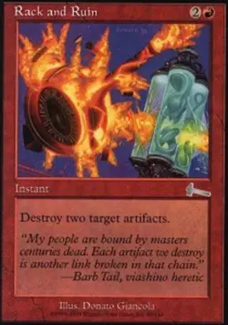 1x Rack and Ruin - Foil Light Play MTG Magic - Kid Icarus - - Image 1