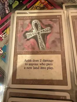 NM/MINT!! Rare Ankh of Mishra Revised Edition Regular - Image 1