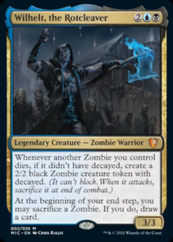 MTG Wilhelt, the Rotcleaver - Foil, Moderate Play, English Commander: Innistrad: - Image 1