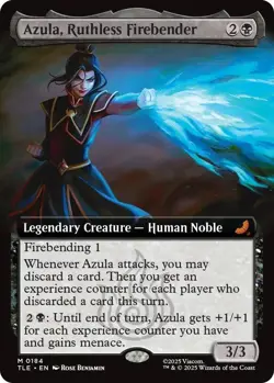 MTG Avatar: The Last Airbender - Azula, Ruthless Firebender (Extended Art) NM - Image 1