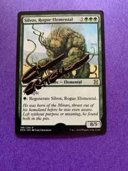 MTG Magic Silvos, Rogue Elemental Signed Proof Sketch x1 EMA Carl Critchlow - Image 1