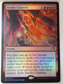 Invoke Calamity - FOIL - Kamigawa: Neon Dynasty - Magic the Gathering MTG Nice! - Image 1
