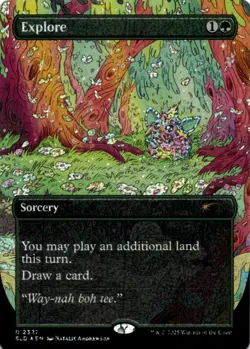 MTG Explore () (Confetti Foil) Foil NM Secret Lair Drop Series Magic 2327 - Image 1