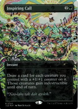 MTG Inspiring Call (Confetti Foil) Foil NM Secret Lair Drop Series Magic 2328 - Image 1