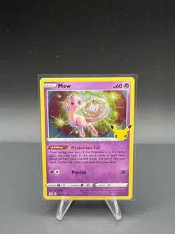 Pokemon TCG- 2021 Mew 011/025 Pokemon Celebrations 25th Anniversary NM - Image 1
