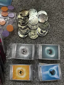 Pokemon TCG LOT - Sleeves, Dice, Coins, Decks, Etc. - SOLD AS SHOWN - Image 2