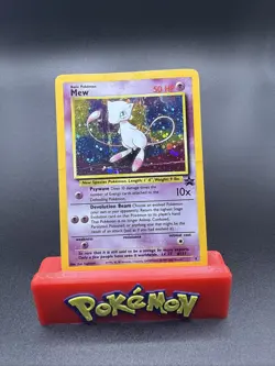 Pokemon TCG Mew 9 Wotc Promo Holo Rare Damaged - Image 1