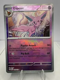 Espeon (Master Ball Pattern) 033/131 Sv: Prismatic Evolutions Holo Pokemon Nm - Image 1