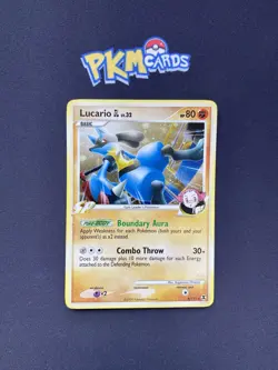 Pokemon TCG Lucario Rising Rivals 8/111 Holo Rare MP. - Image 1