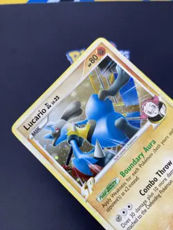 Pokemon TCG Lucario Rising Rivals 8/111 Holo Rare MP. - Image 2