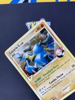 Pokemon TCG Lucario Rising Rivals 8/111 Holo Rare MP. - Image 3