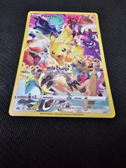 Pikachu 160/159 Secret Rare Full Art Holo Crown Zenith NM Pokemon TCG - Image 5
