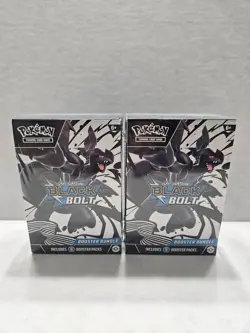 Pokemon TCG: Scarlet & Violet - Black Bolt Booster Bundles X2 NEW FACTORY SEALED - Image 1