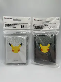 Celebration 25th Anniversary Sleeves White & Black Pokemon Center Sealed - Image 1