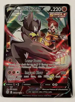 Single Strike Urshifu V - TG18/TG30 - Character Rare Pokemon NM - Image 1