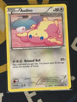 2013 AUDINO RC17/RC25 Legendary Treasures Pokemon TCG Radiant Collection LP - Image 1