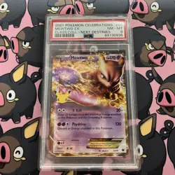 2021 Pokemon Sword & Shield Celebrations Classic Mewtwo EX #54 PSA 8 NM-MT - Image 1