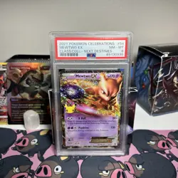 2021 Pokemon Sword & Shield Celebrations Classic Mewtwo EX #54 PSA 8 NM-MT - Image 3
