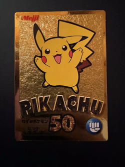 Pokemon Get Card Pikachu 2000 Meiji Promo Oro Gold Japanese Nintendo Holo F/S - Image 1