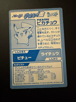 Pokemon Get Card Pikachu 2000 Meiji Promo Oro Gold Japanese Nintendo Holo F/S - Image 2