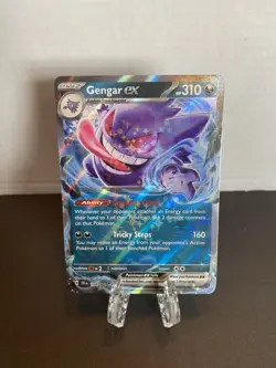 Gengar ex Temporal Forces Ultra Rare Pokemon Card TCG 104/162 Scarlet & Violet - Image 1