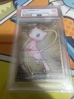 Mew EX Metal Scarlet & Violet 151 Card 205/165 Promo PSA 9 Mint Condition - Image 1