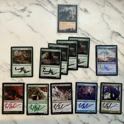 Lot of Magic The Gathering Cards Signed By Menges, Yee, & Nelson - Image 1