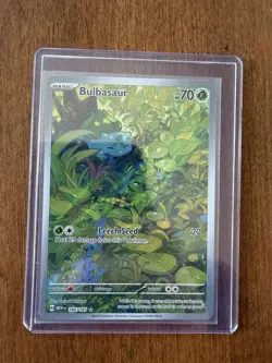 Pokemon TCG Bulbasaur Full Alternative Art #166 Scarlet and Violet 151 Card - Image 1