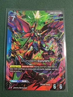 Gundam Epyon CD002-002 - LR+ Gundam TCG Card Game - Image 1