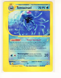 1x ~ITA~ ITALIAN Tentacruel Rare Aquapolis 38/147 Pokemon Card (LB2) - Image 1