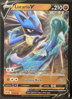 Lucario V 078/189 Swsh10: Astral Radiance Holo - Pokemon Card - Image 1
